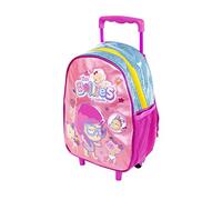 Bellies - Mochila Infantil con carro y ruedas para niños a partir de 3 años, color rosa (Famosa 700015957)