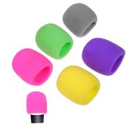 BELLIFFY 10 Fundas Protectoras de Esponja Protección contra Viento para Micrófono y Ajuste sin Fugas para Actuaciones en Escenario y Entrevistas