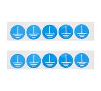 BELLIFFY 10 Pegatinas Adhesivas de Puesta a Tierra Símbolo Eléctrico Autoadhesivas Resistentes al Aceite para Señalización Paneles Eléctricos y Equipos Industriales