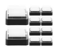 BELLIFFY 10 piezas Almohadillas de Tinta Vacías Esponja y Resistente de Unidades para DIY con Recarga de Tinta Personalizada Compactas y Ligeras para Manualidades y Sellos