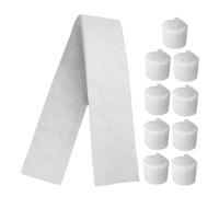 BELLIFFY 10 Piezas Almohadillas Filtro Acuario Alta Densidad Esponja Blanca Gruesa Material Biológico para Estanques Tanques Peces Mantenimiento Fácil