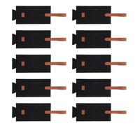 BELLIFFY 10 Piezas Bolsas de Fieltro para Botellas de Vino 10 Piezas Negras 29,5 X 9 CM Portabotellas Reutilizables para Viaje y Obsequio, Bolsa Portátil Resistente Adecuado para Fiestas y