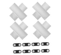 BELLIFFY 10 Porta Acreditaciones Magnético de Aleación Metálica Plata con Diseño Modular y Extracción Rápida para Oficina y Ferias Comerciales