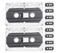 BELLIFFY 10 Unidades Cintas Cassette Vacías de Minutos Cinta de Grabación Multifuncional para Música Mensajes y Entrevistas Calidad de Audio Clara Estilo Retro para Proyectos DIY y Eventos