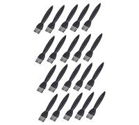 BELLIFFY 100 Piezas Cepillo De Afeitar Afeitadora Eléctrica Cepillo De Limpieza De Afeitar Brocha De Afeitar Limpiador De Cepillos Desbrozadora De Mano Cepillo Pequeño Black Abs