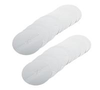 BELLIFFY 100 Piezas Protector Antigoteo para Velas Oído Discos Protectores para Cuidado de Oídos Unidades Plata Ligera y Resistente para Retener Cenizas y Cera