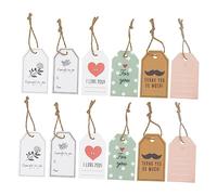 BELLIFFY 100 Tarjetas De Cumpleaños Pequeñas Tarjetas Con Mensajes Y Etiquetas Colgantes Papelería Elegante.