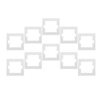 BELLIFFY 10piezas Junta Ignífuga para Enchufe Resistente al Fuego Almohadillas de Placa de Pared de Tipo para Cocina y Sala de Estar