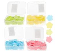 BELLIFFY 10piezas Práctica Pastilla Para Lavarse Las Manos Hojas De Papel Desechables Para Jabón De Manos Portátiles Viaje Jabón De Papel Espumoso Para Exteriores