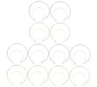 BELLIFFY 12 Diademas De Alambre Doble Dorada Para Mujer Diadema De Metal Para Tocados