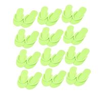 BELLIFFY 12 pares Zapatillas Desechables de EVA para Pedicura Chanclas Ligeras Tipo Flip-flop Unisex Cómodas y Prácticas para Spa Hotel y Uso Casa Colores Surtidos Color Color Aleatorio