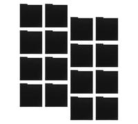 BELLIFFY 16 Piezas Separadores para Discos de Vinilo de PVC Negro 330X317 MM, 16 Piezas Reutilizables Organizadores de Álbumes, Divisores de Almacenamiento para Estanterías, Accesorios para