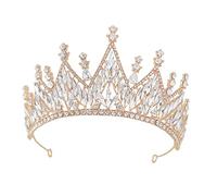BELLIFFY 1pieza De Novia Barroca De Cristal Accesorios De Pelo Para Boda Adorno Ligero y Elegante Para Mujeres Diadema Para Novias