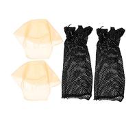 BELLIFFY 2 Juegos de Gorros para Pelucas Calvas Gorros para Maquillaje Y Gorros Calvos de Látex Accesorios para Disfraces para Adultos Niños Y Niñas