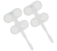 BELLIFFY 2 Lentes De Vidrio Óptico Para Pruebas De Optometría Equipo De Optometría Dispositivo De Entrenamiento Ocular Para Lentes Flipper Herramientas Para Ejercicios Oculares