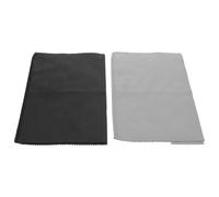 BELLIFFY 2 Paños Limpiadores de Plata Reversibles de 4 Capas para Joyas Relojes y Gafas Paño para Limpiar y Pulir Plata y Oro sin Agua Colores Negro y Gris Cuidado Portátil y Eficaz