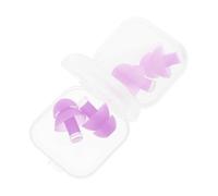 BELLIFFY 2 pares Tapones de Oído de Silicona para Bloqueo de Sonido Antiruido Impermeables y Reutilizables para Dormir Estudio y Uso Dormitorios Suaves y Cómodos con Diseño Ergonómico