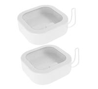 BELLIFFY 2 piezas Caja Almacenamiento Portátil Organizador Accesorios Cabello Viaje Multiusos Compacta para Gomas Pinzas y Objetos Pequeños