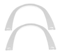 BELLIFFY 2 piezas Manijas Transparentes Forma para Bolsos de Asas Resistentes para Reemplazo y Manualidades Accesorio Práctico para Bolsos de Mano y Ganchillo