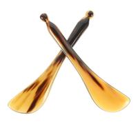 BELLIFFY 2 Piezas Tabla Raspadora de Guasha de Cuerno Natural Herramienta de Masaje Multifuncional para Ojos Diseño Ergonómico Bordes Lisos Adecuado para Terapia de Acupresión y