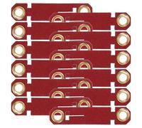 BELLIFFY 20 Piezas Anillos para Patas de Pájaros Rojos para Entrenamiento de Loros y Aves de Corral Bandas de Identificación Reutilizables Anillos Antiescape para Vuelo al Aire