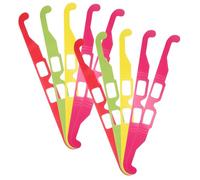 BELLIFFY 20 Piezas Gafas de Difracción Arcoíris de Plegables para Fiesta Club Concierto Luces Navideñas Rave