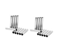 BELLIFFY 20 Piezas tubo de máquina tubo de vástago tubo de agarre de la reemplazo de tubo de tubo de acero inoxidable