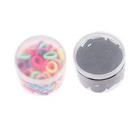 BELLIFFY 200piezas Mini Anillas Elegantes Para Bebés Coleteros Resistentes Accesorios Cabello