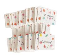 BELLIFFY 200piezas Tarjetas Horquillas Unidades Soporte Pinzas Pelo Exhibición Tienda