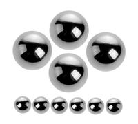 BELLIFFY 20piezas Bolas Para Para Pintura Al Óleo Bolas Mezcladoras De Acero Inoxidable Para Esmalte De Uñas Bricolaje y Manicura