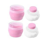 BELLIFFY 2juegos Puff De Polvo Suave Para Bebés Puff De Talco Para Después Del Baño De Usar y Color Rosa