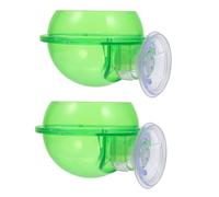 BELLIFFY 2piezas Comedero y Bebedero para Reptiles Cuenco De Agua y Alimento para Lagartos Diseño Esférico y Estable Gran Capacidad Fácil De Limpiar y Mover