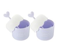 BELLIFFY 2piezas Gel de Ducha Espumoso Portátil Taza para Hacer Espuma de Color Macarrón para Viajes Crea Espuma Fácilmente Rostro Cuerpo