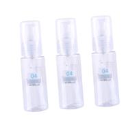 BELLIFFY 3 Botellas De Viaje De 50 Ml Con Fugas Para Artículos De Tocador Champú Loción Lavado Facial Plástico Pet