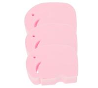 BELLIFFY 3 Esponjas Exfoliantes Naturales de Lufa para El Cuerpo Esponjas de Baño de Doble Cara de Ducha para Bañarse Suaves Y Delicadas para La Piel Forma de Elefante Rosa