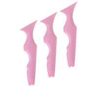 BELLIFFY 3 piezas Plantillas de Maquillaje Reutilizables para Ojos Soporte de Silicona para Delineador y Sombra Herramienta Práctica para Mujeres Guía Ergonómica Compacta y Portátil