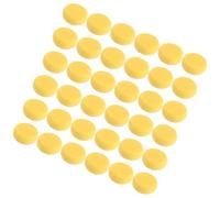 BELLIFFY 36 Esponjas Redondas de Maquillaje Amarillas de Esponja para Limpieza Facial, Absorción de Exceso de Aceite y Material Resistente Que No Se Deforma