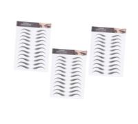 BELLIFFY 3hojas Cejas Pegatinas Cosméticos Para Cejas Postizas Pegatinas Efecto Pelo