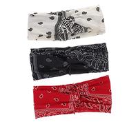 BELLIFFY 3piezas Diademas Para Mujer y Niñas Bohemias Detalles y Resistentes Estampado Floral y Retorcido