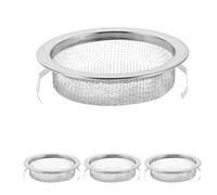BELLIFFY 4 Filtros de Malla Metálica Ultrafina de Acero Inoxidable para Moxibustión Filtro Antigoteo Polvo Reutilizable para Uso Doméstico Spa Accesorios de Moxa
