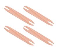 BELLIFFY 4 Lanzaderas Pequeñas de Madera para Tejer Accesorio de Herramienta de Tejido Manual Palo de Lanzadera para Crochet Kit de 4 Piezas para Artesanía y Costura