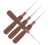 BELLIFFY 4 Piezas Kit de Herramientas para Fieltro con Agujas de Punzón Mango de Madera Portátil para Manualidades de Bordado y Proyectos Artísticos Suministros para Trabajo Casa y