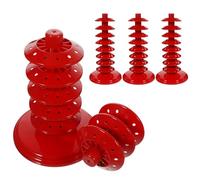 BELLIFFY 4 Piezas Porta Dulces Soporte de Ventosa Soporte para paletas de Fiesta PP Red