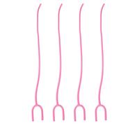 BELLIFFY 4 Piezas Tubo de Extensión Flexible para Estetoscopio, Guía de Sonido en Forma, Pvc Rosa, Manguera Ligera y Portátil, para Clínicas y Estudiantes de Enfermería