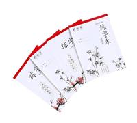 BELLIFFY 4piezas Cuaderno de Práctica de Caligrafía para Papel Resistente la Tinta con Diseño de Cuadricula para Ejercicios de Escritura y Aprendizaje Profesional de Varios estilos
