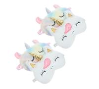 BELLIFFY 4piezas de Unicornio Antifaces para Dormir Diseño de Animal Bloqueo de Luz para Adolescentes y Niñas Colores Surtidos Color Aleatorio