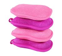 BELLIFFY 4piezas Esponjas De Baño Forma Cacahuete Esponja Limpiadora Para Baño Encantador Herramientas Para Estropajos