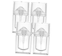 BELLIFFY 4piezas Tubos De Brillo Labial Vacíos Rellenables Para Cosméticos Transparentes