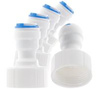 BELLIFFY 5 piezas Conjunto de Conectores Rápidos Npt Tubo para Sistema de Filtración de Agua Adaptadores de Manguera de Jardín Conectores Push Fit Resistentes y Duraderos