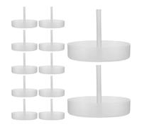 BELLIFFY 50 cestas de limpieza acústica para joyas y piezas pequeñas, plástico, 5,2 x 5,2 x 4,5 cm, con mango alargado, colador para filtración de partículas, compatible con limpiadores acústicos para